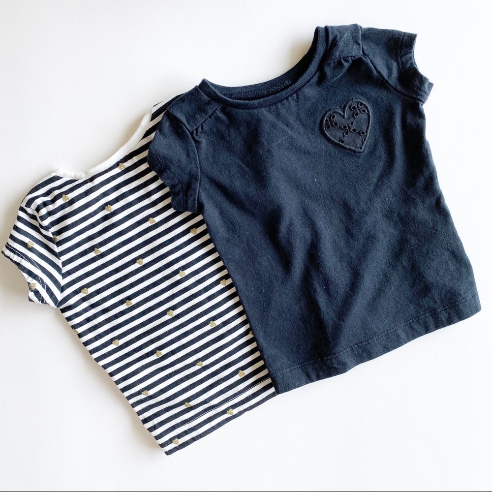 Carter’s Black, White & Gold Tees